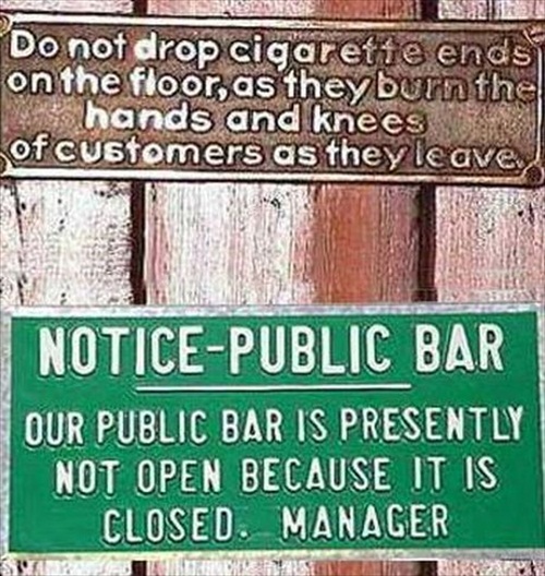 Funny Bar Signs Picture