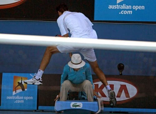 Funny Tennis Jump Picture