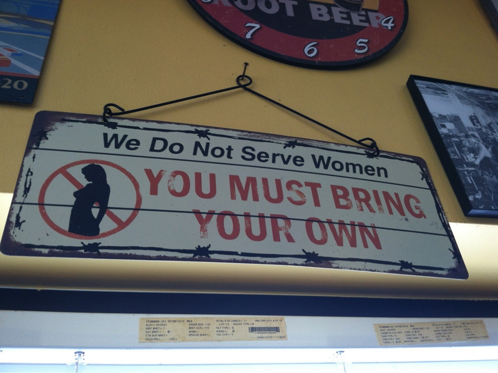No Women Served Picture