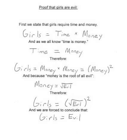 Proof Girls Are Evil Picture