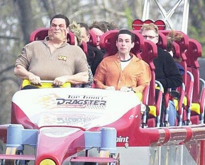 Rollercoster Face Picture