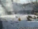 Snowman Explosion Stunts Videos