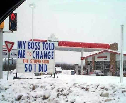 Stupid Sign Picture