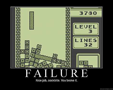 Tetris Failure Picture